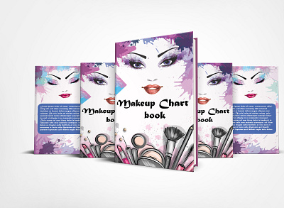 Makeup Chart Book book book cover book cover design branding cover design design ebook ebook cover illustration