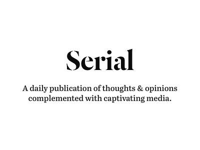 Serial