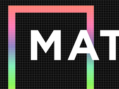 Matter Brand black branding color dark gradient matter monogram type