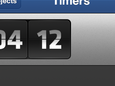 Flippin' Redux app blue dark flip interface iphone timer ui