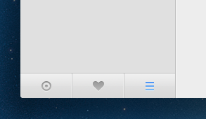 Tab bar app blue gray interface light mac simple subtle tabs