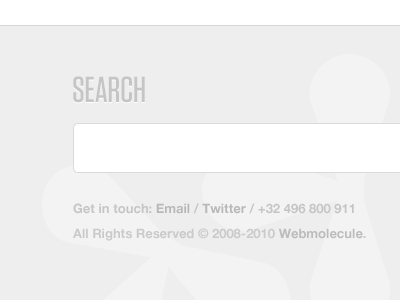 Search blog grey light simple webmolecule