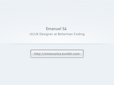 Emanuel Sá blog blue button clean light simple site theme tumblr