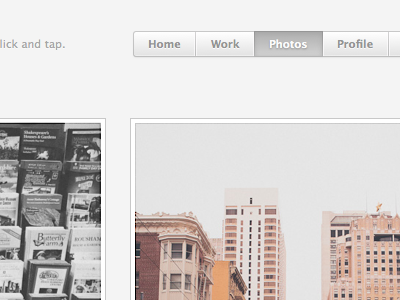 Photos blog gray grid layout light minimal navigation photos simple subtle