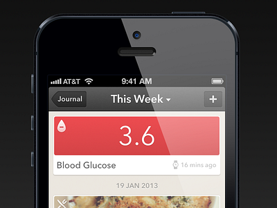 Yes, good design can help save lives! app colors interface iphone simple the diabetic journal ui
