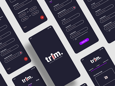 Trim UI/UX Design Mobile App