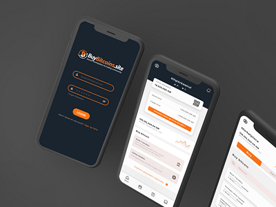 BuyBitcoins UI/UX Design Mobile App