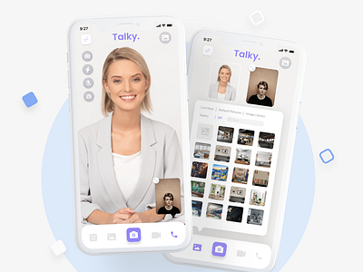 Talky. Mobile App UI Design design illustration ios app design mobile app design mobile ui uidesign uiux design user interface design userinterface web design website design