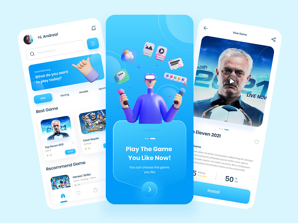 Game Store - Mobile App by Muhammad Faqih for Felic Art on Dribbble