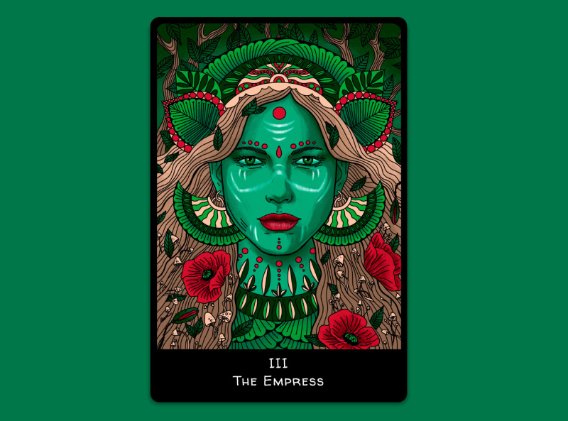 The Empress Tarot Card by Julia Smirnova on Dribbble