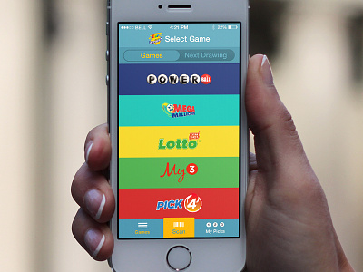 Lotto iOS App application ios iphone mobile