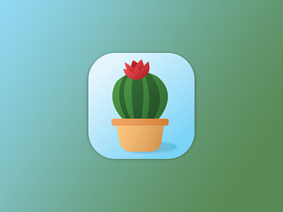 Water Your Plant App Icon | Daily UI Challenge 005 005 app dailyui design icon logo ui ux