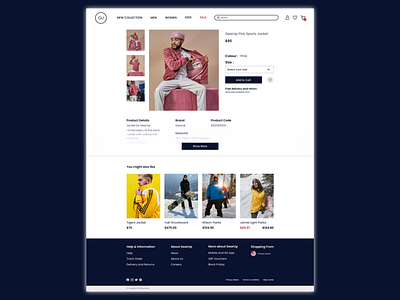 GearUp E-commerce platform  | Daily UI Challenge 012