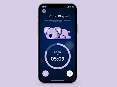 Sleeping App | Daily UI Challenge 014