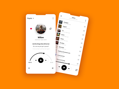 Music Player UI Exploration