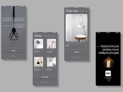 Lamp app app design design freelance icon ios app lamp minimalism ui ux web website
