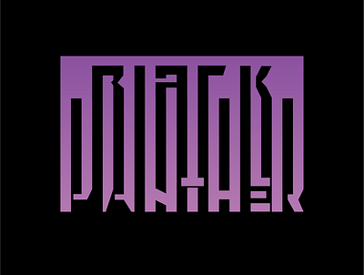 Black Panther black panther branding graphic design illustration logo ty typography