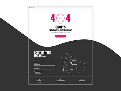 404 404 page bubble design form field illustration maps ux wave web website
