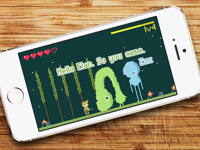 Elan app design fantasy flat fun game interface iphone mobile pixel pixelart sideproject