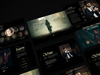 Peaky Blinders — Web Concept design desktop desktop design dribbbleweeklywarmup peakyblinders ui ux web