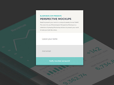 Perspective Mockups - Photoshop Actions actions flat photoshop ui web design