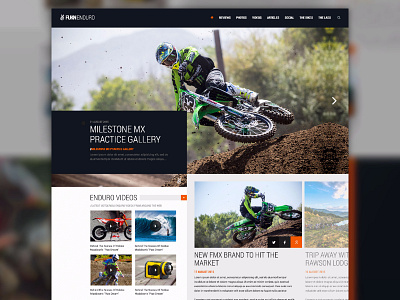 Moto Enduro Website photoshop ui web design webdesign