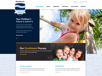 Primary School Design primary school design ui web design