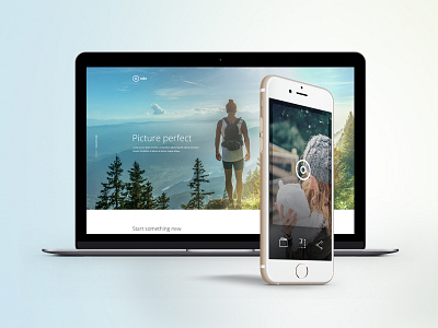 Free PSD One Page Mobile App