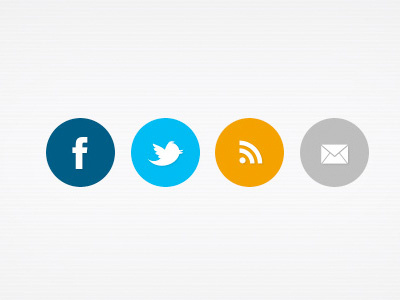 Free Simple Social Buttons free psd icons social media