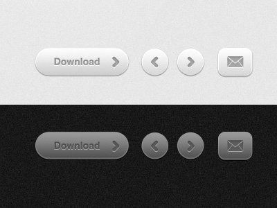 FREE simple grey button set buttons free grey psd