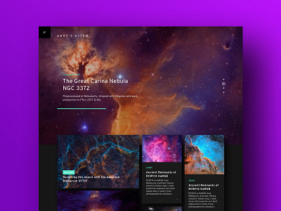 Astro Pix interface ui ux webdesign website design