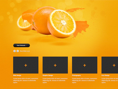 Orange: A juicy free PSD website template