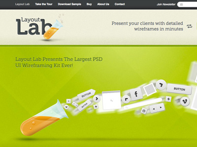 The Layout Lab - Live!! interface design ui ui kit web web design web wireframes website design