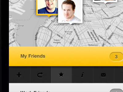 iPhone App experiment app application design iphone mobile yellow