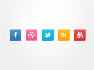 FREE - Simple social media icons V2