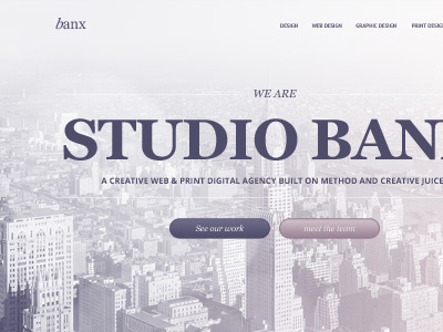 Free Web Design PSD - 'Banx'