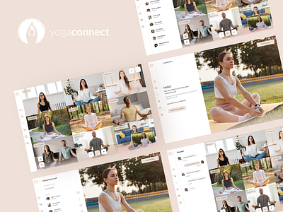 Yoga Connect - Yoga Tutor Platform app figma logo platform ui yoga