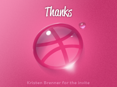 Thankyou dribbble invitation invite thanks