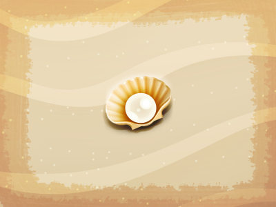 Element3 android apple art beach brown cute digital element game icon illustration pearl sea shell