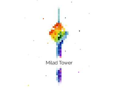 Milad Tower iran milad pixel pixelart tower