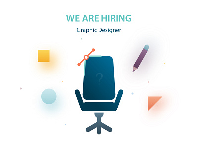 We are hiring chair designer graphic graphic deisgn hiring illustraion pencil sketch