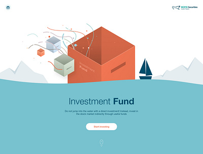 Campaign landing boat box cube fund investment sea