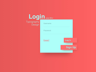 Login design filll.ir layout login typography