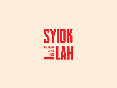 Syiok-Lah branding concept custom font custom type design fashion brand lettering logo logo design logotype minimal type typography vector