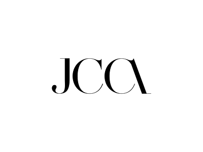 JCCA branding concept custom font design lettering logo minimal type typography vector