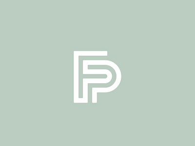 FP Monogram brand identity branding concept custom custom font custom type design lettering logo logo design logotype minimal monogram stamp type typography vector