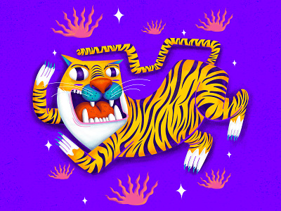 Tiger design digitalart illustration art illustration digital illustrator tiger vector