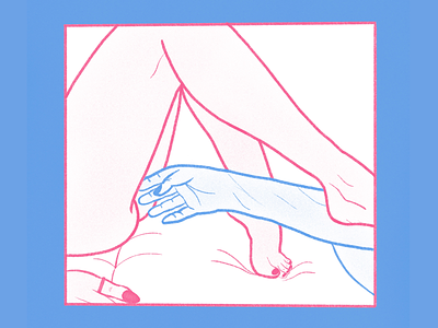 Intimacy 4 blue couple fingering hands intimacy love lovers nsfw petting pink sex