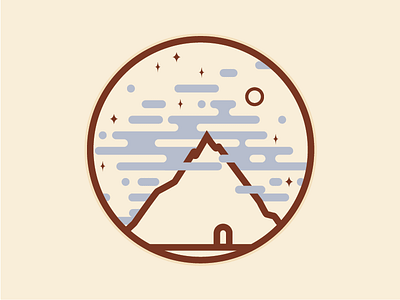The Lonely Mountain - The Hobbit art design hobbit icon illustration logo vector