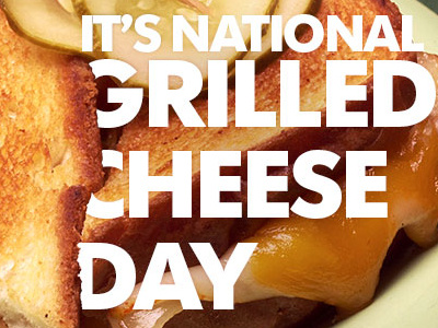 National Grilled Cheese Day art design food indianapolis indy photoshop type typography